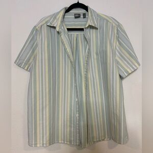 ASOS Blue and Yellow Casual Button Down Shirt